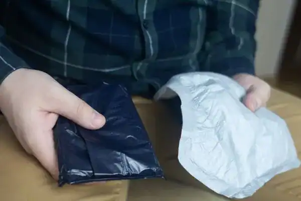 image of man holding stool incontinence Doncaster products