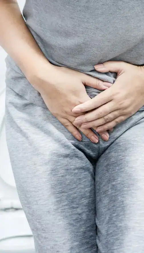 Image of woman had accident and needing stress incontinence treatment Doncaster