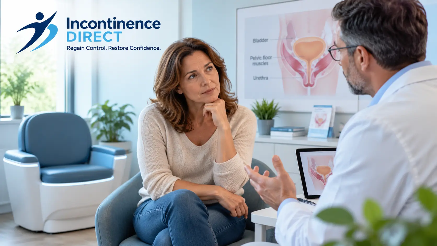 Pelvic Health Consultation in a Modern Clinic incontinence direct Doncaster
